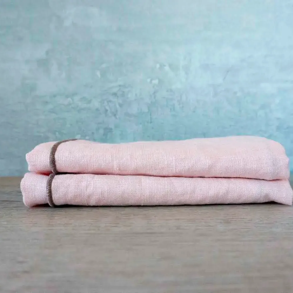 100% Linen Cloth Dinner Napkins - Set of 2