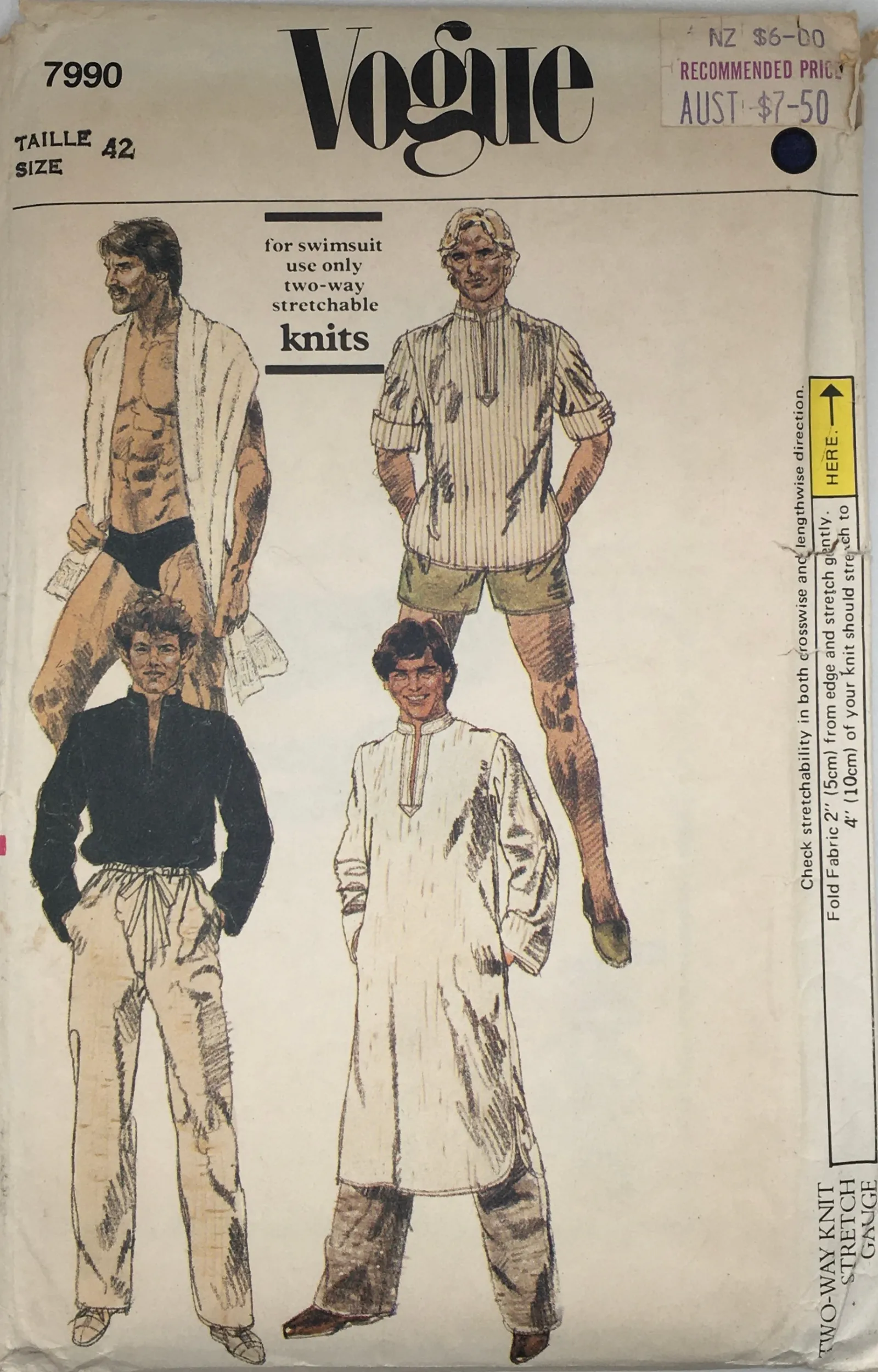 1981 Vintage Sewing Pattern: Vogue 7990