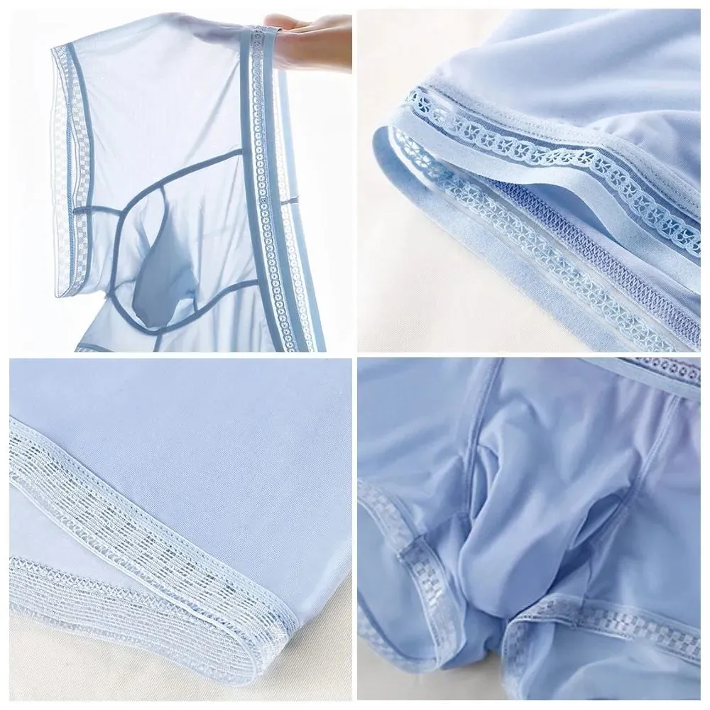 4-Pack Elephant's Trunk Super Thin Ice Silk Underpants for Men JEWYEE FL 1055
