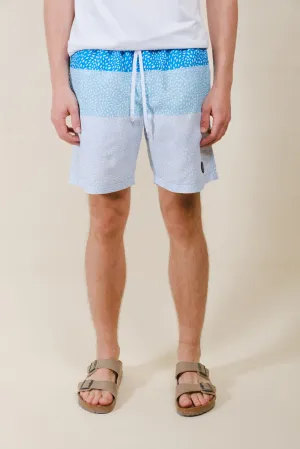 7"  Spotted Stripes Swim Short