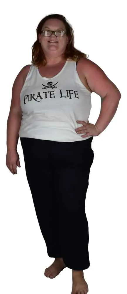 Aloha Royale - Yoga Pant and Bandeau -  Solid Black