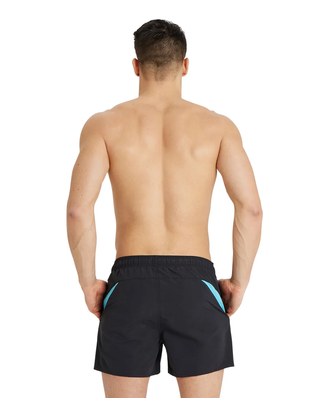 Arena Men's Logo Beach Shorts - Black-Martinica