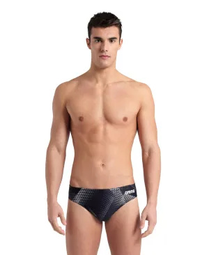 Arena Performance Men's Halftone Swim Briefs - Black