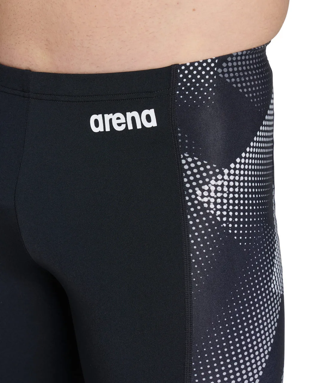 Arena Performance Men's Halftone Swim Jammer - Black