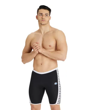 Arena Performance Men's Icons Solid Swim Jammer -  Black-white