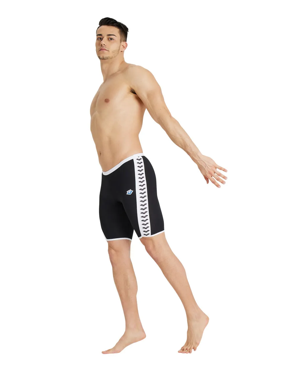 Arena Performance Men's Icons Solid Swim Jammer -  Black-white