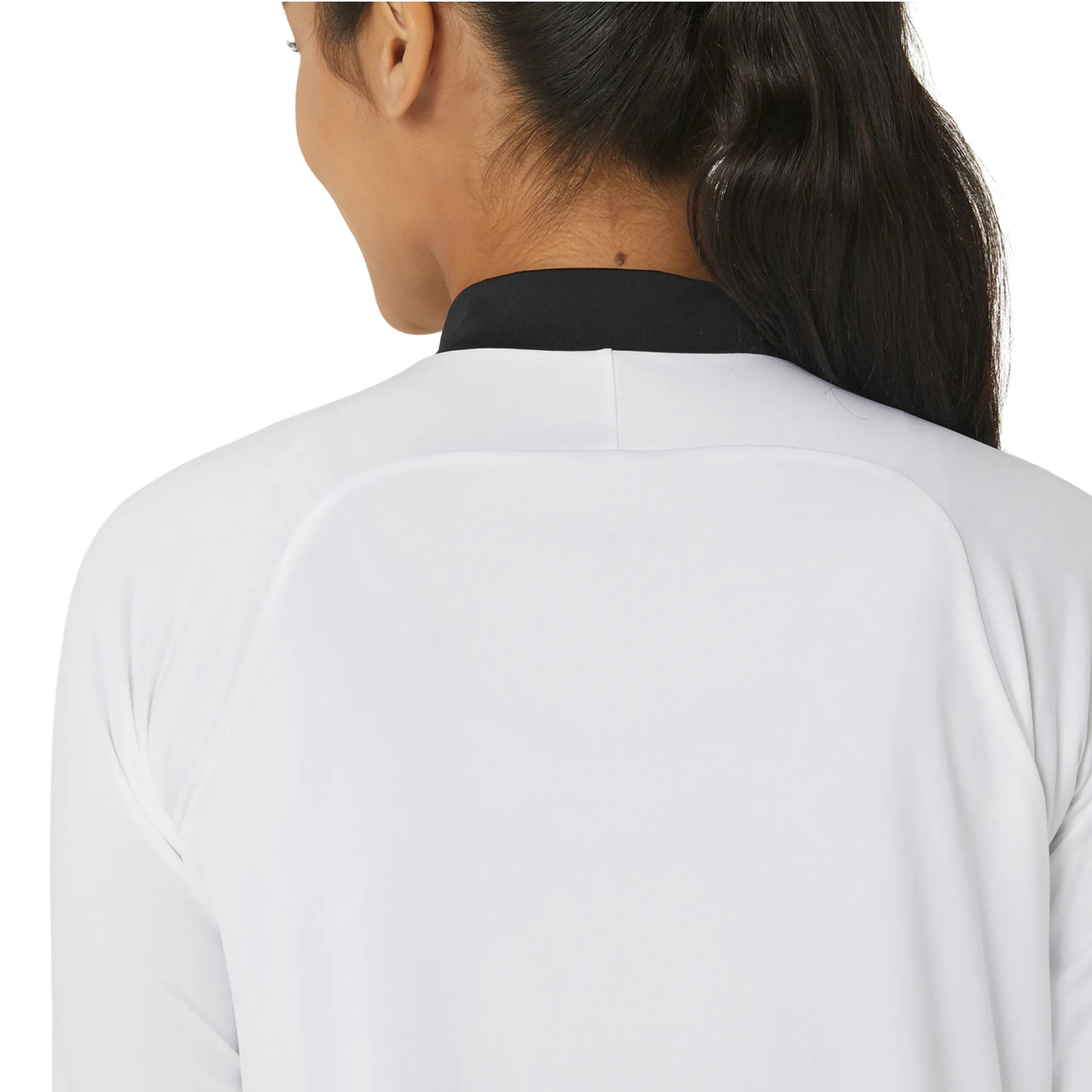 ASICS Women's Long-Sleeve 1/2 Zip Tennis Top Navy Collar