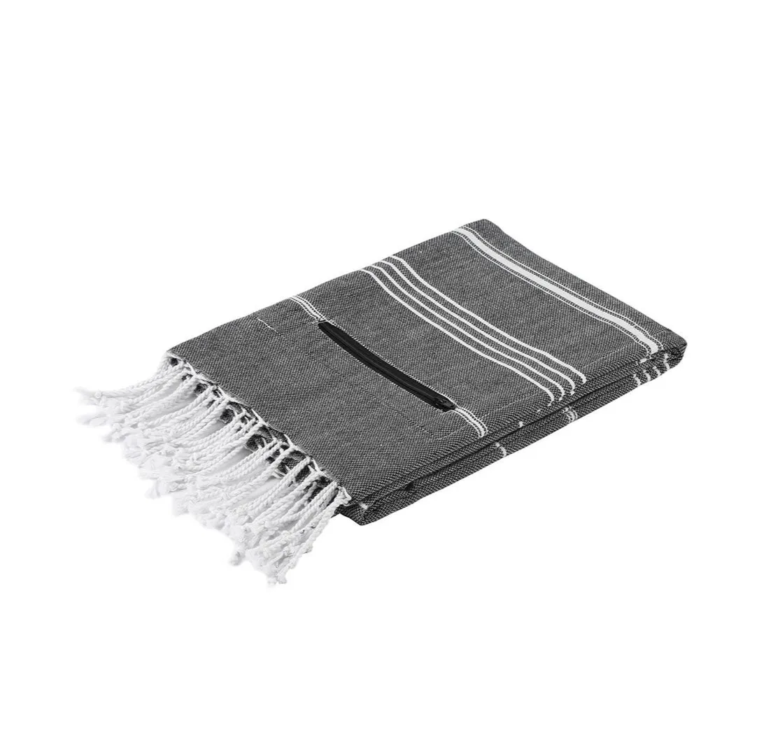 Azra Towel With Zipper Pocket