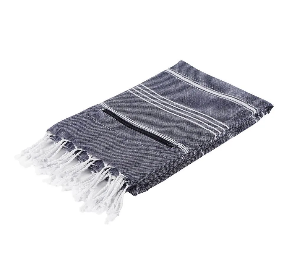 Azra Towel With Zipper Pocket