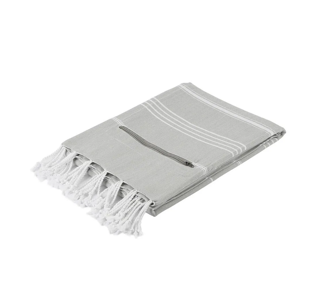 Azra Towel With Zipper Pocket