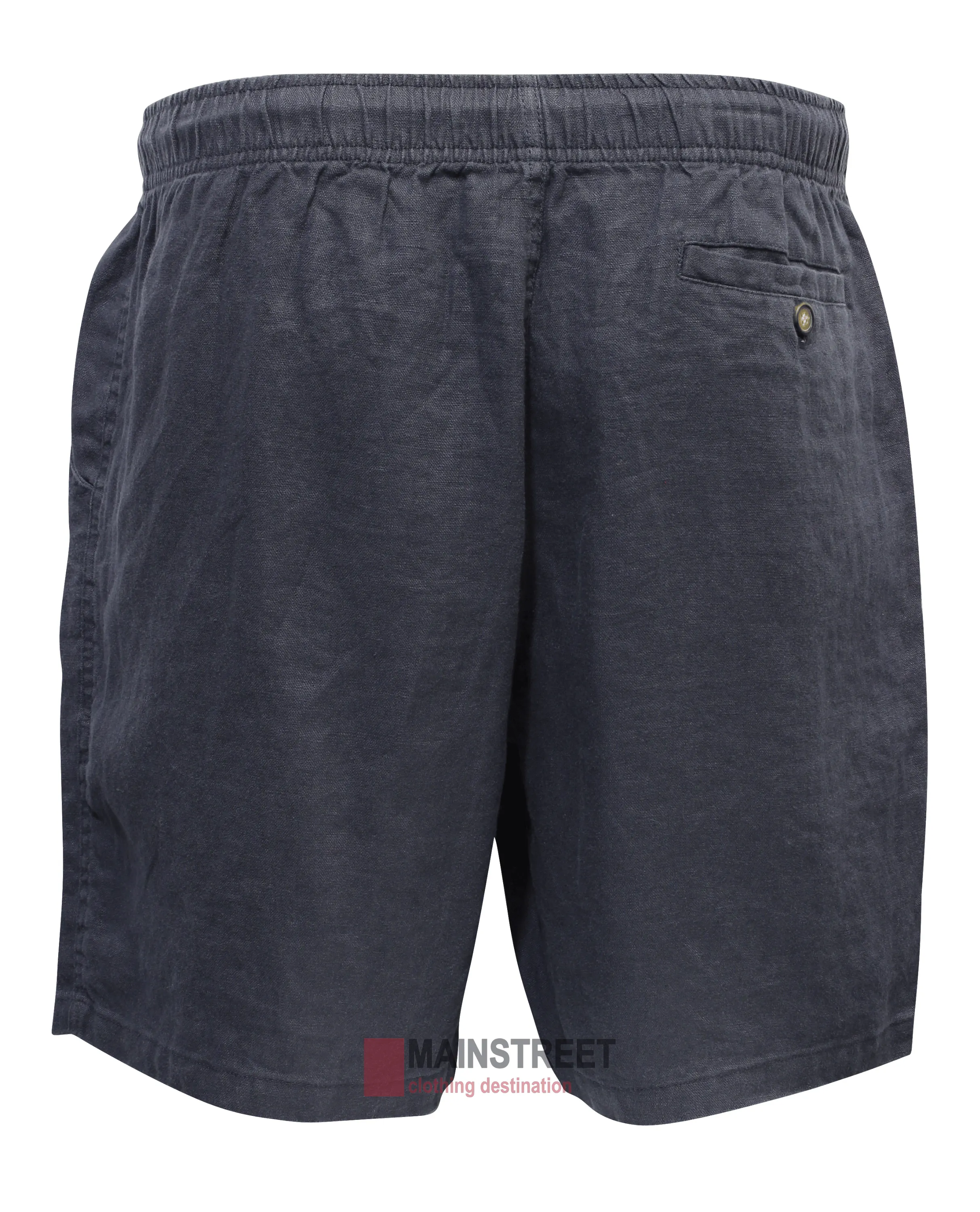 Back Bay Linen Elastic Waist Short