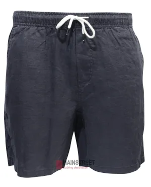 Back Bay Linen Elastic Waist Short