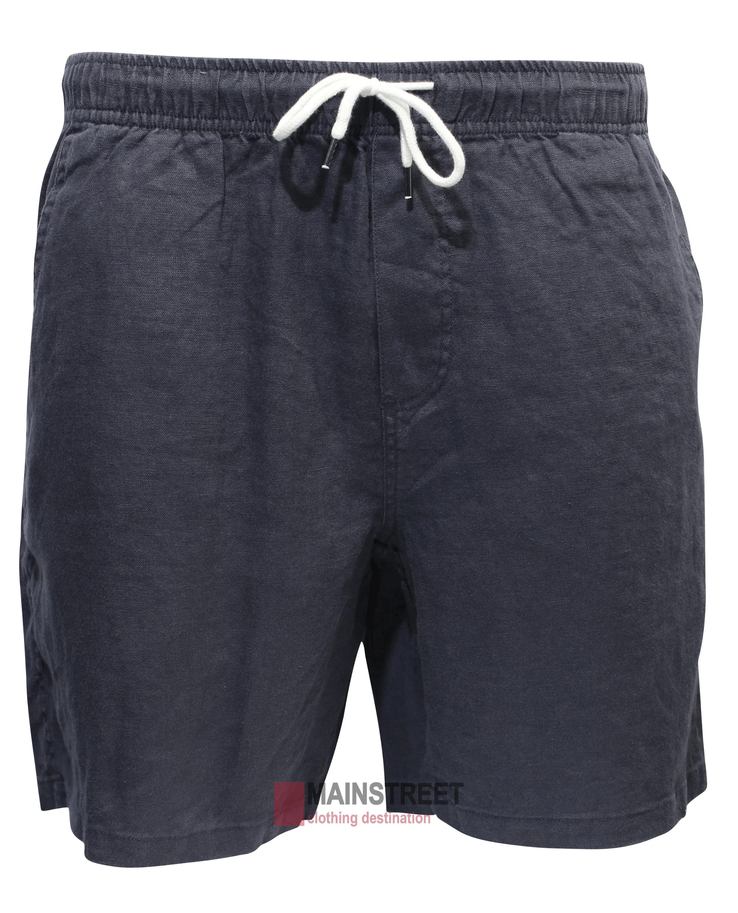 Back Bay Linen Elastic Waist Short