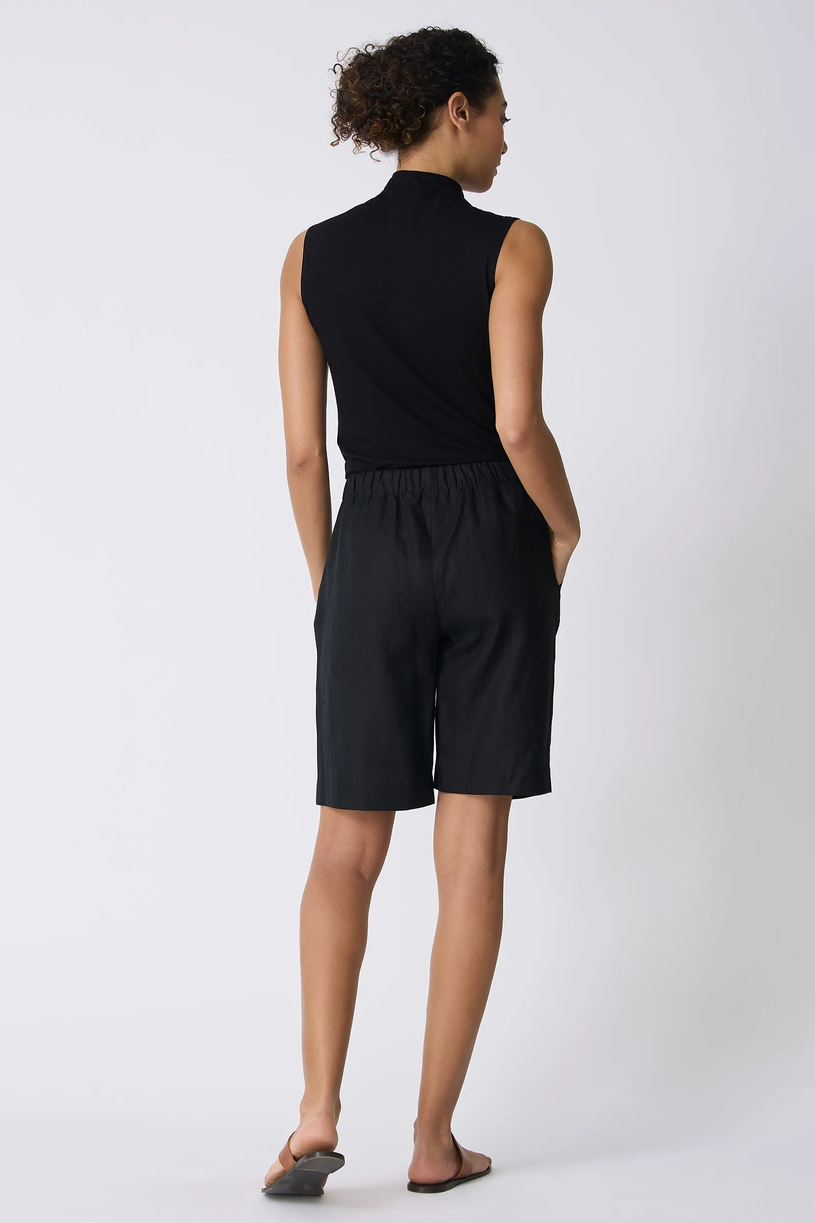 Bahama Short - Black Linen