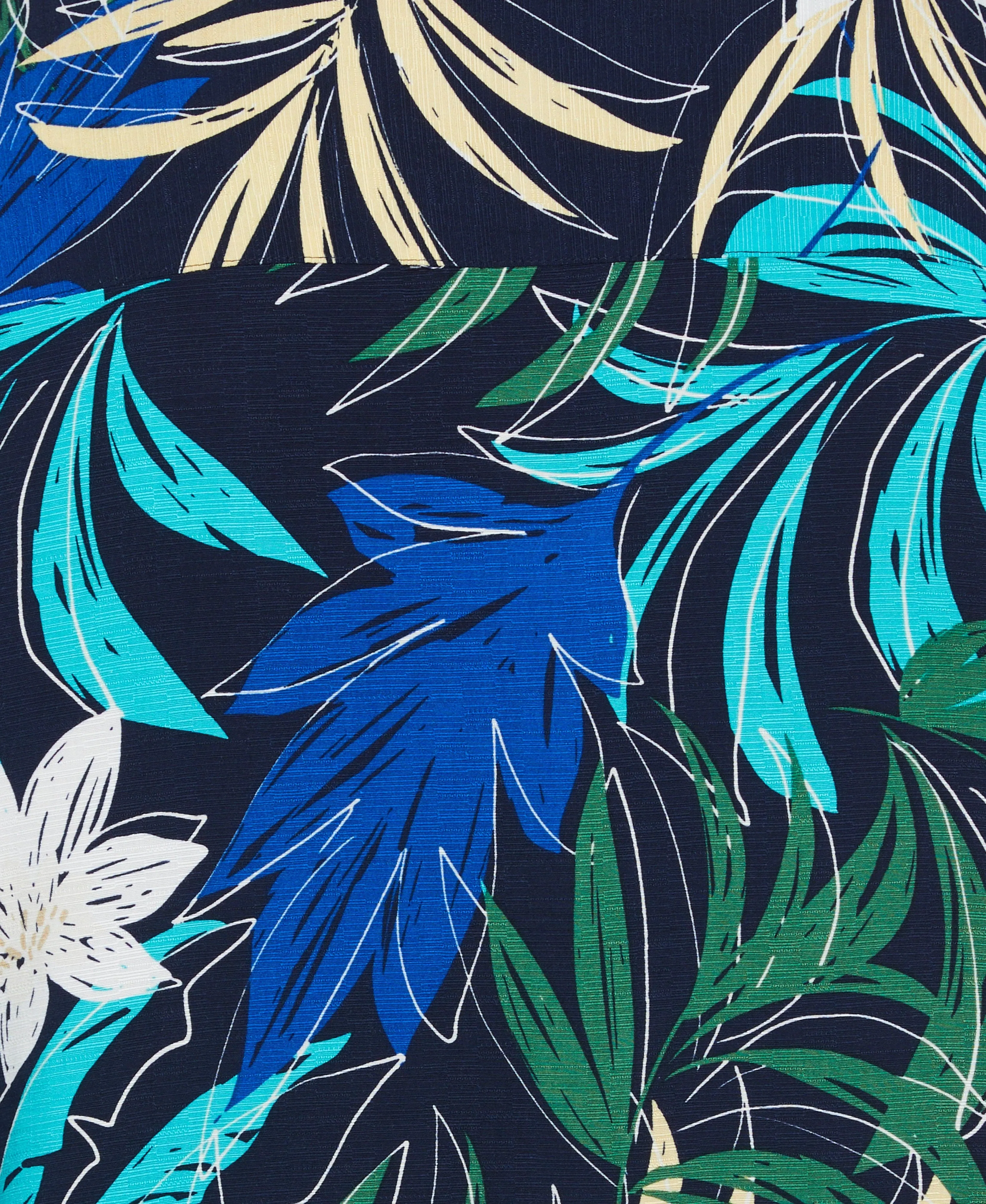 Big & Tall All-Over Tropical Print Shirt