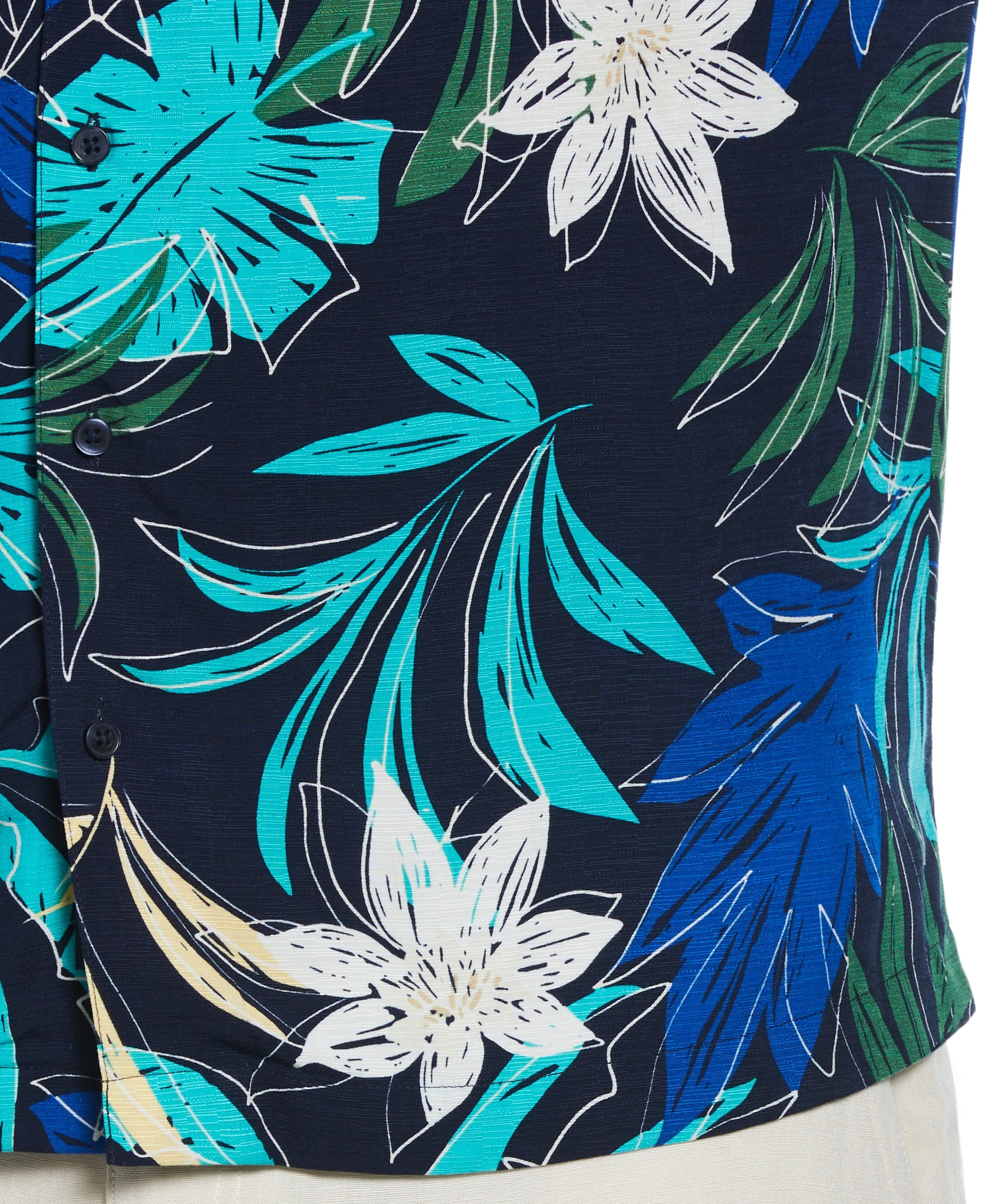 Big & Tall All-Over Tropical Print Shirt