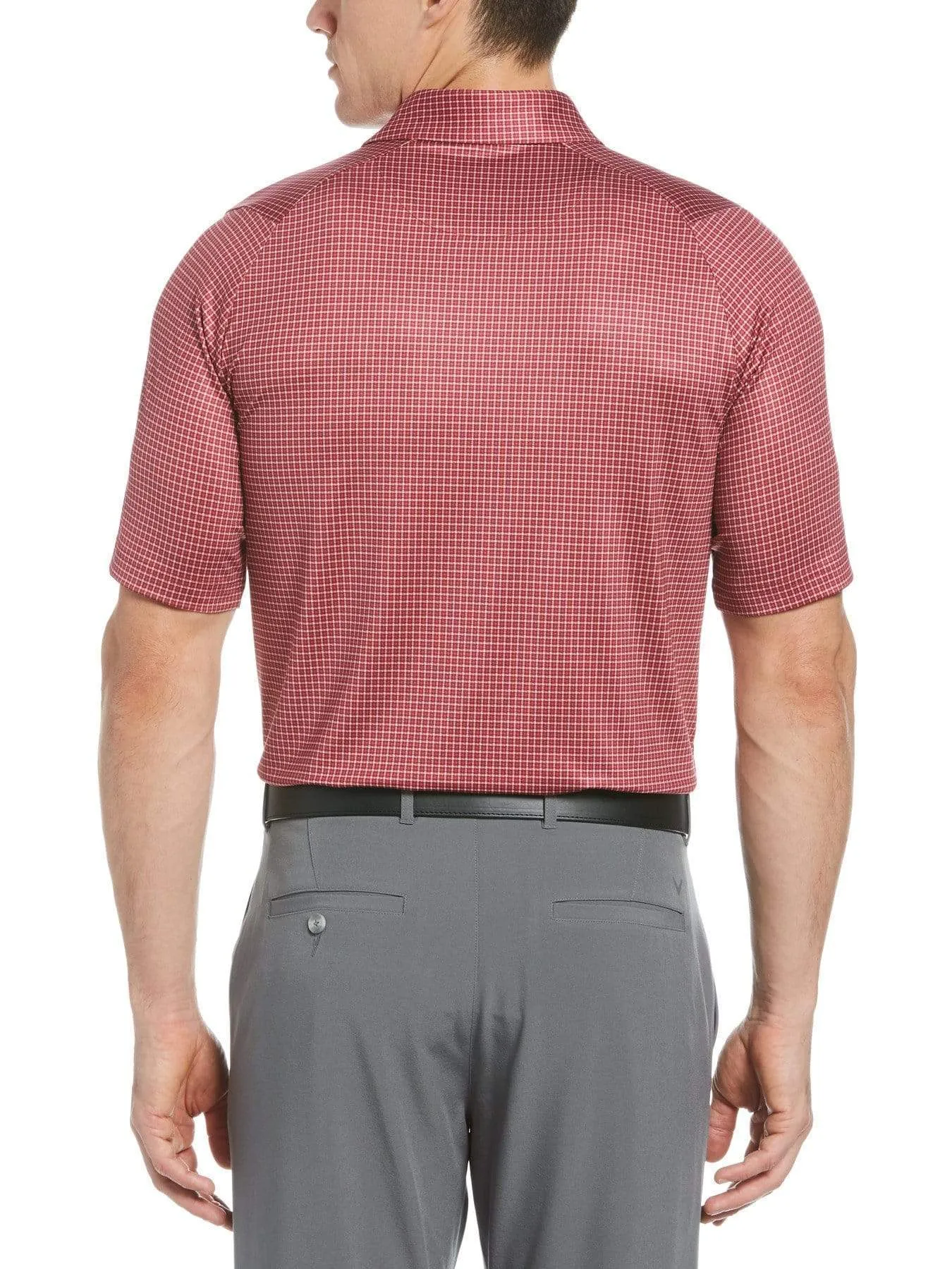 Big & Tall Tattersall Swing Tech™ Polo