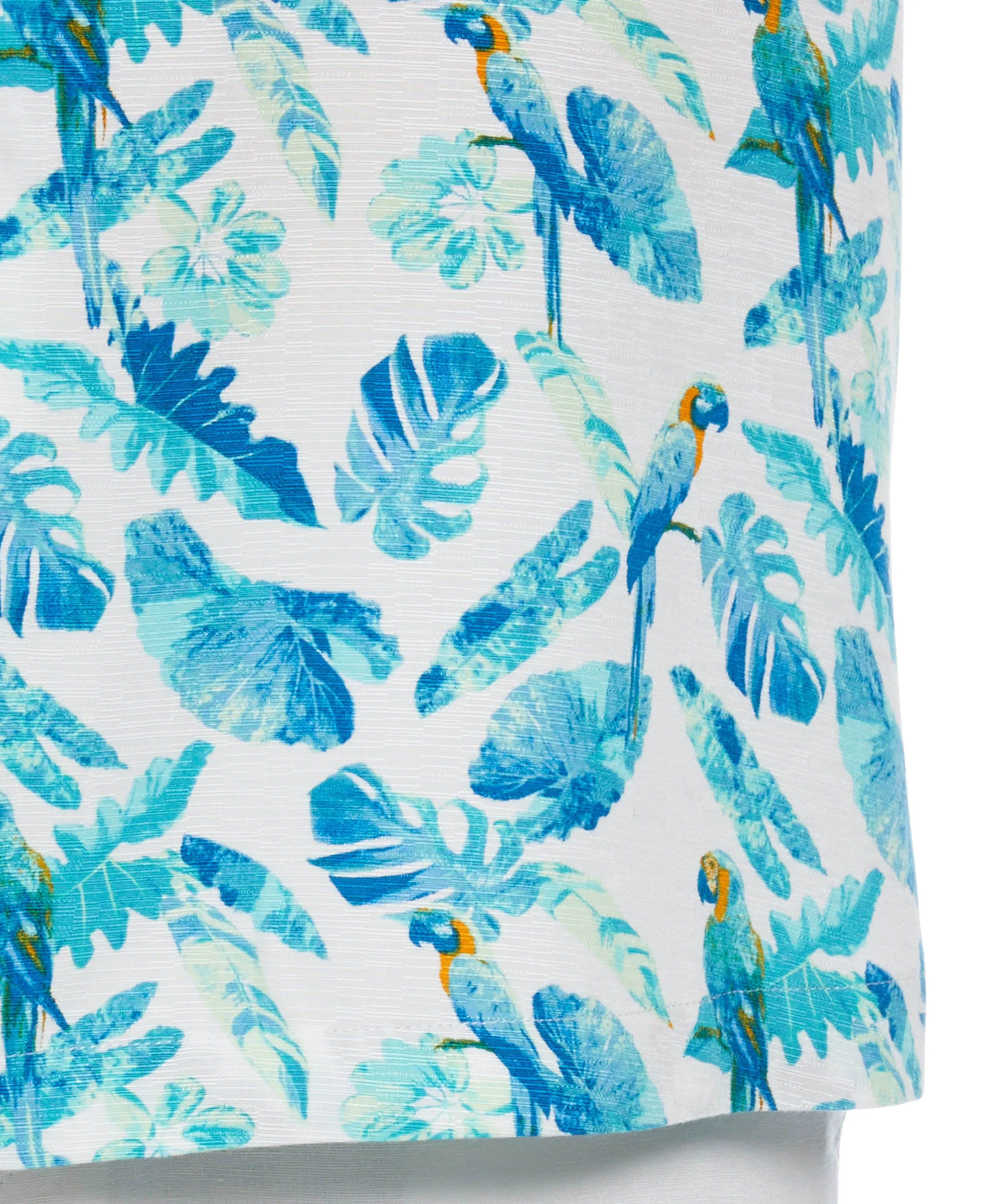 Big & Tall Tropical Parrot Print Shirt