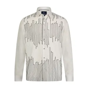 Black and White Stripe Long Sleeve Shirt
