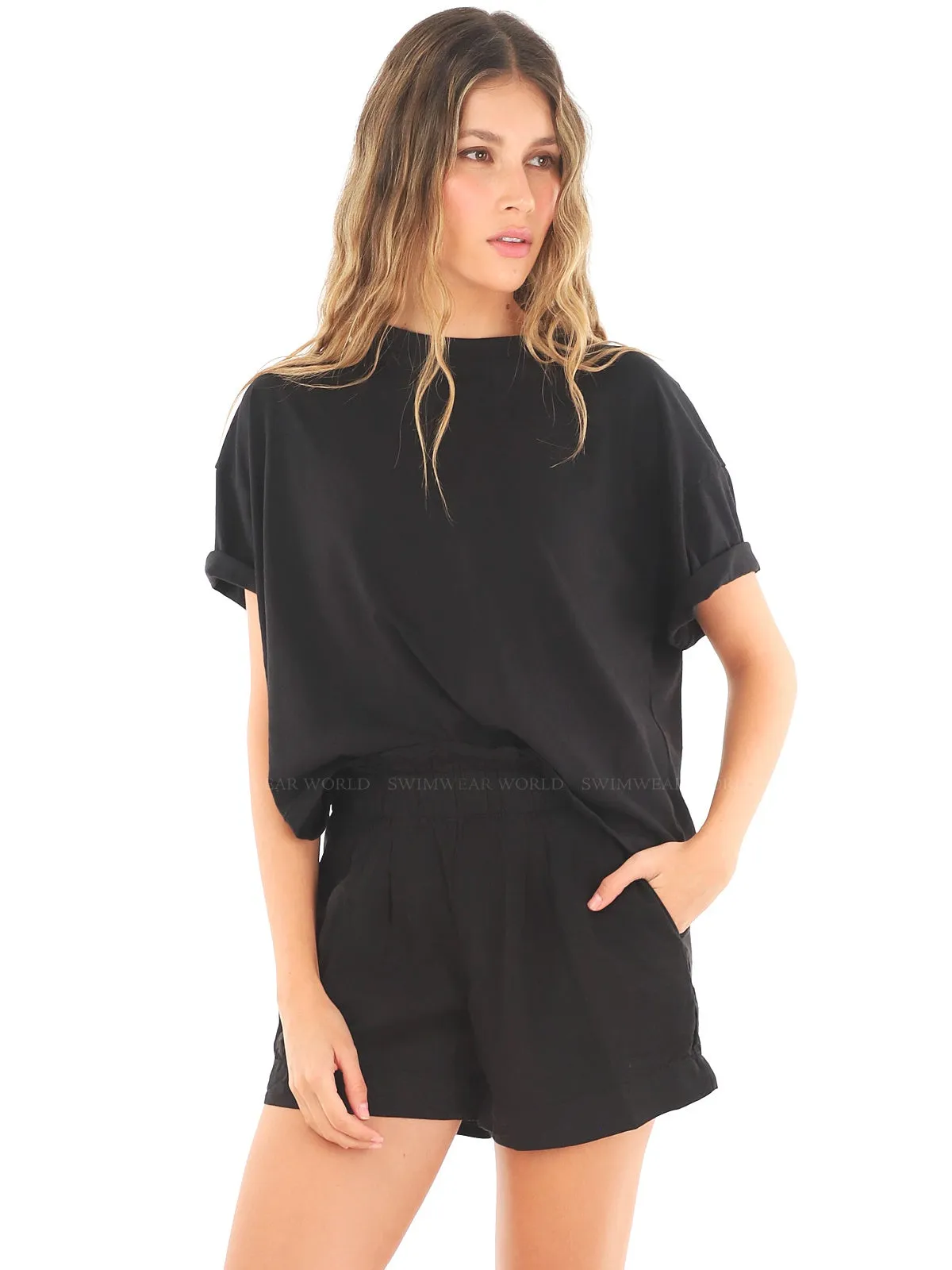 Black Denim Kait Eli Short ::RET
