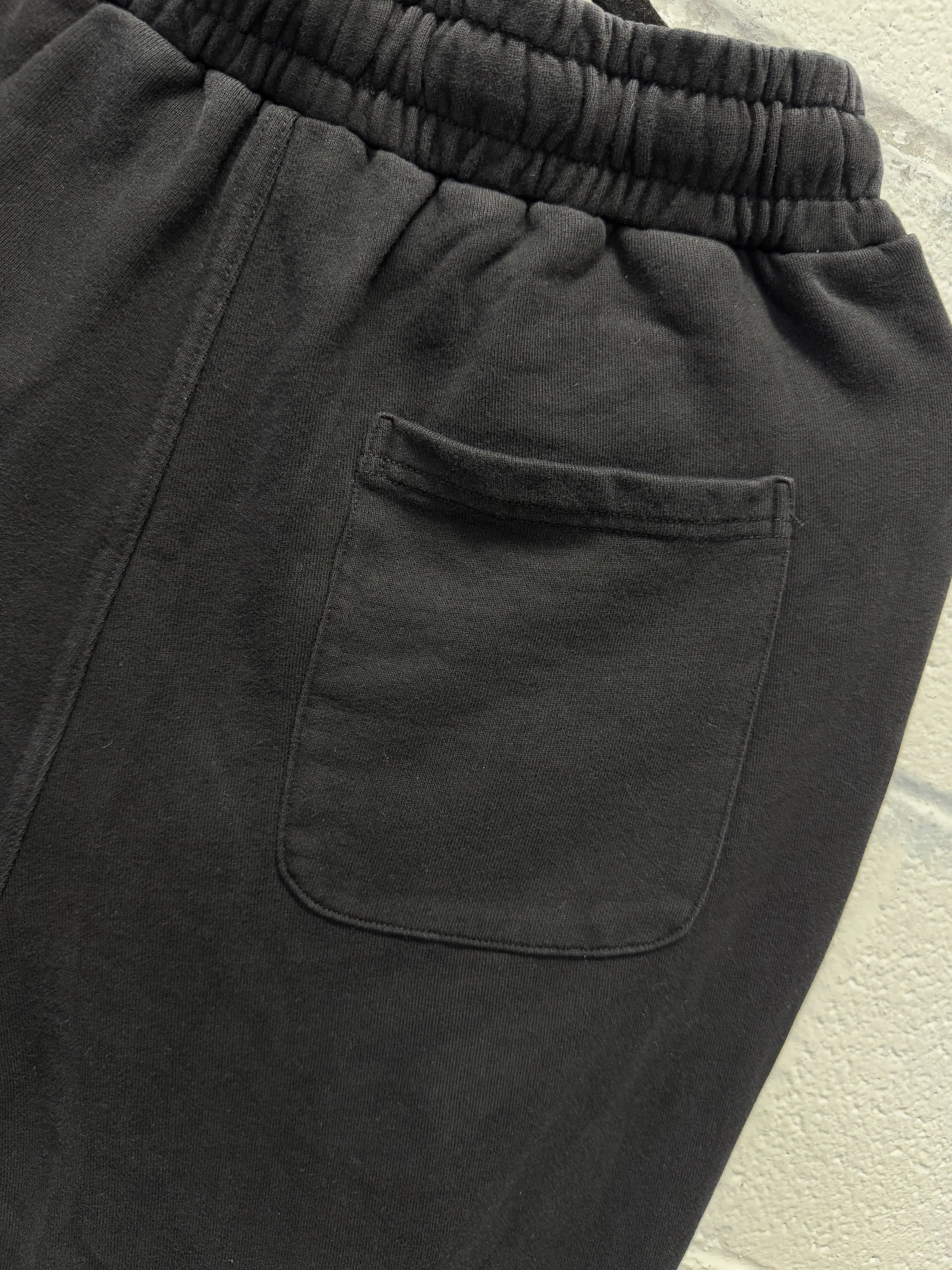 BLACK FADED ROAD RASH JOGGERS