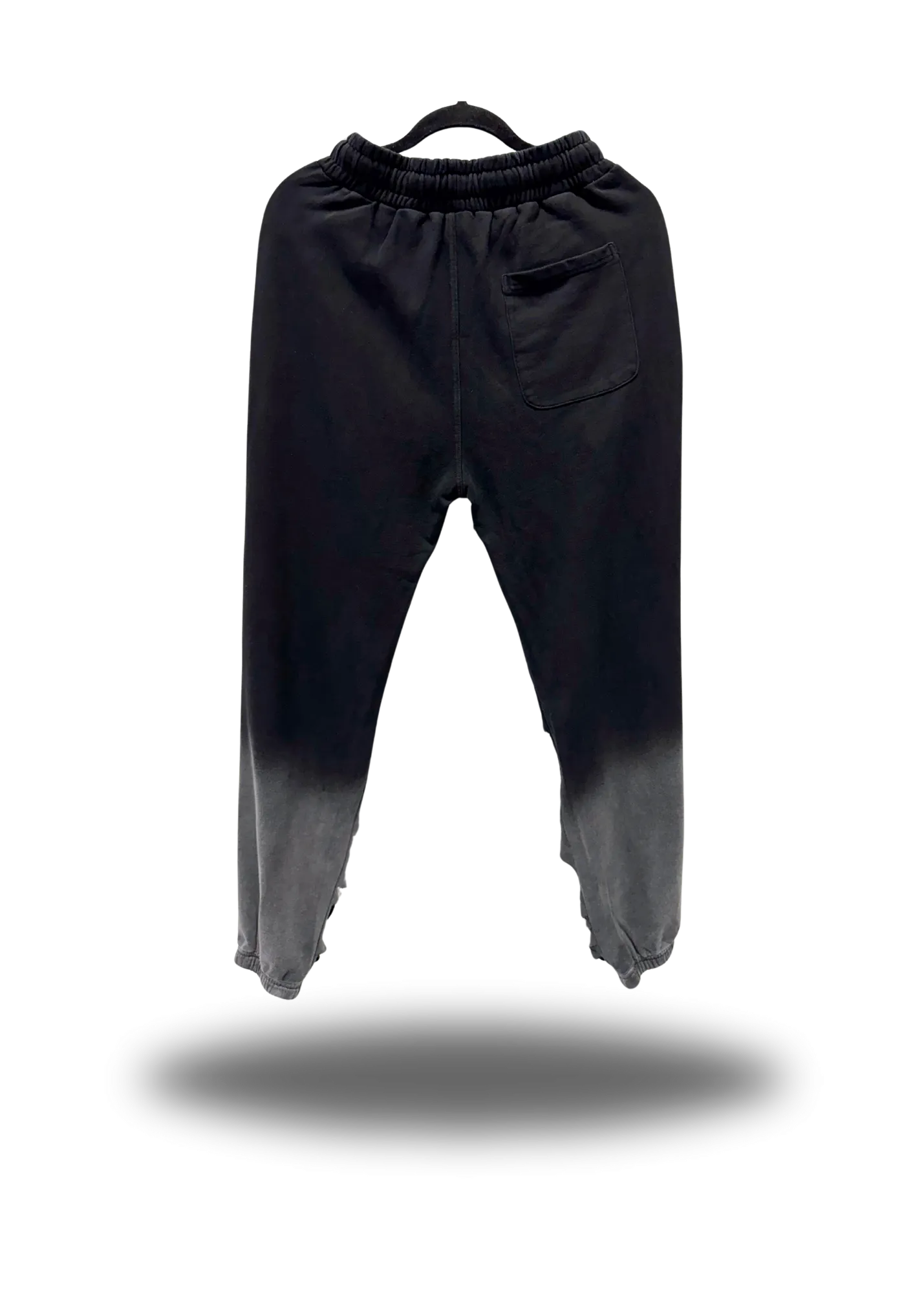 BLACK FADED ROAD RASH JOGGERS