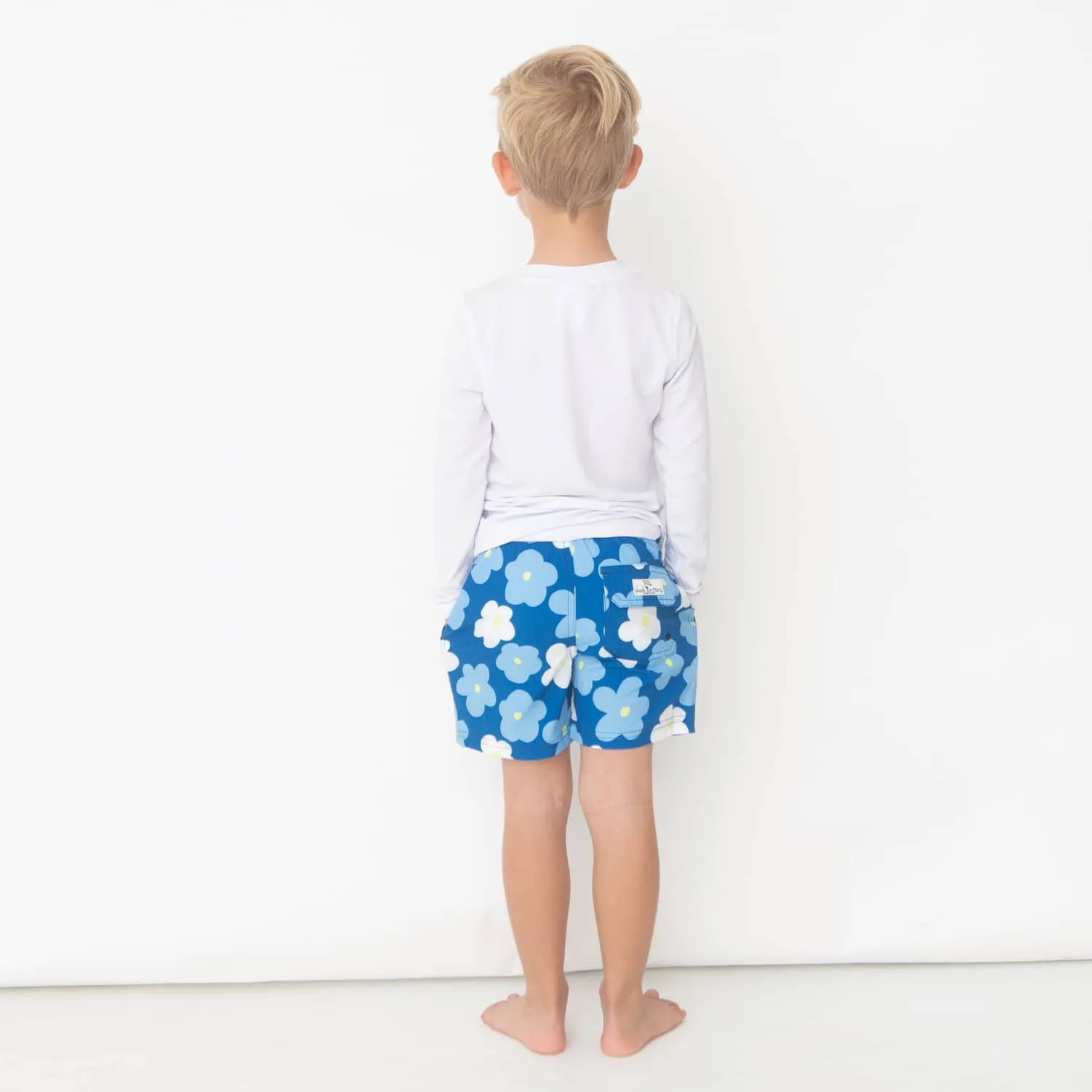 Boys Trunks - Blue Daisy