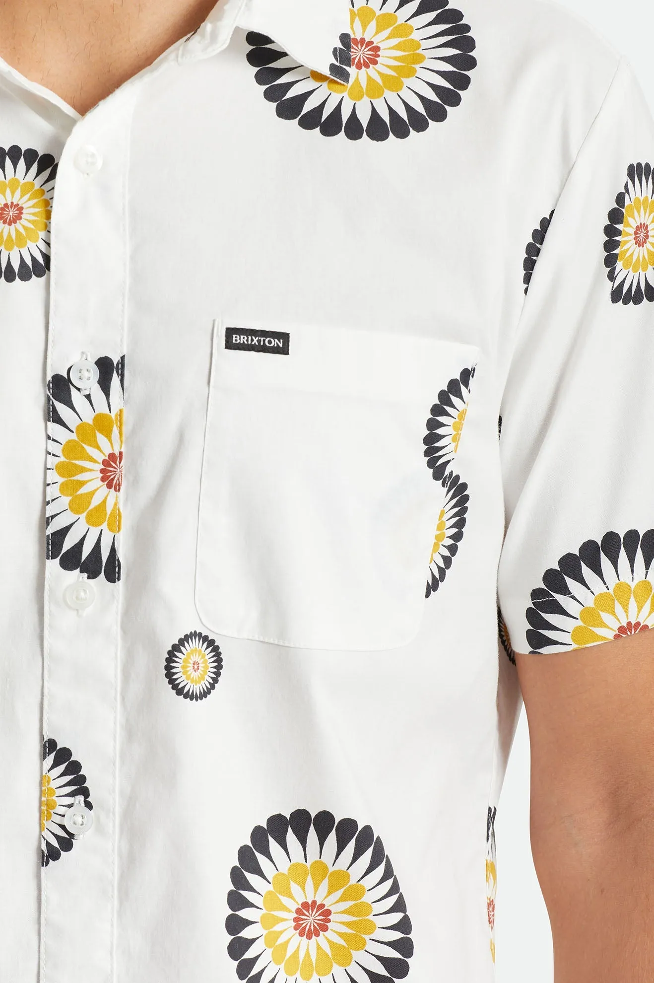 Charter Print S/S Woven - Black/White