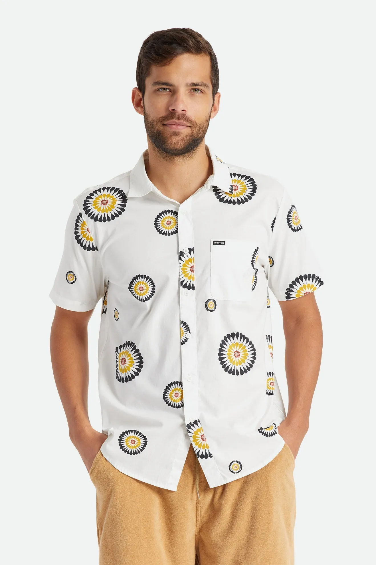 Charter Print S/S Woven - Black/White