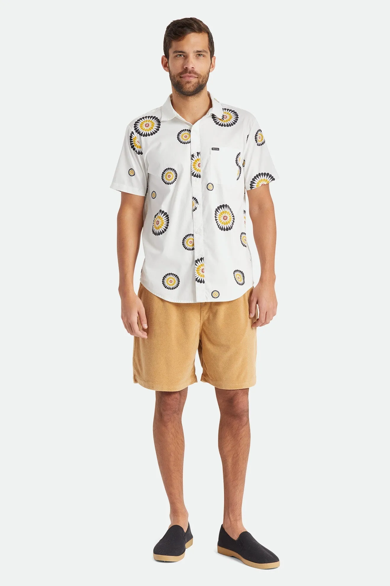 Charter Print S/S Woven - Black/White