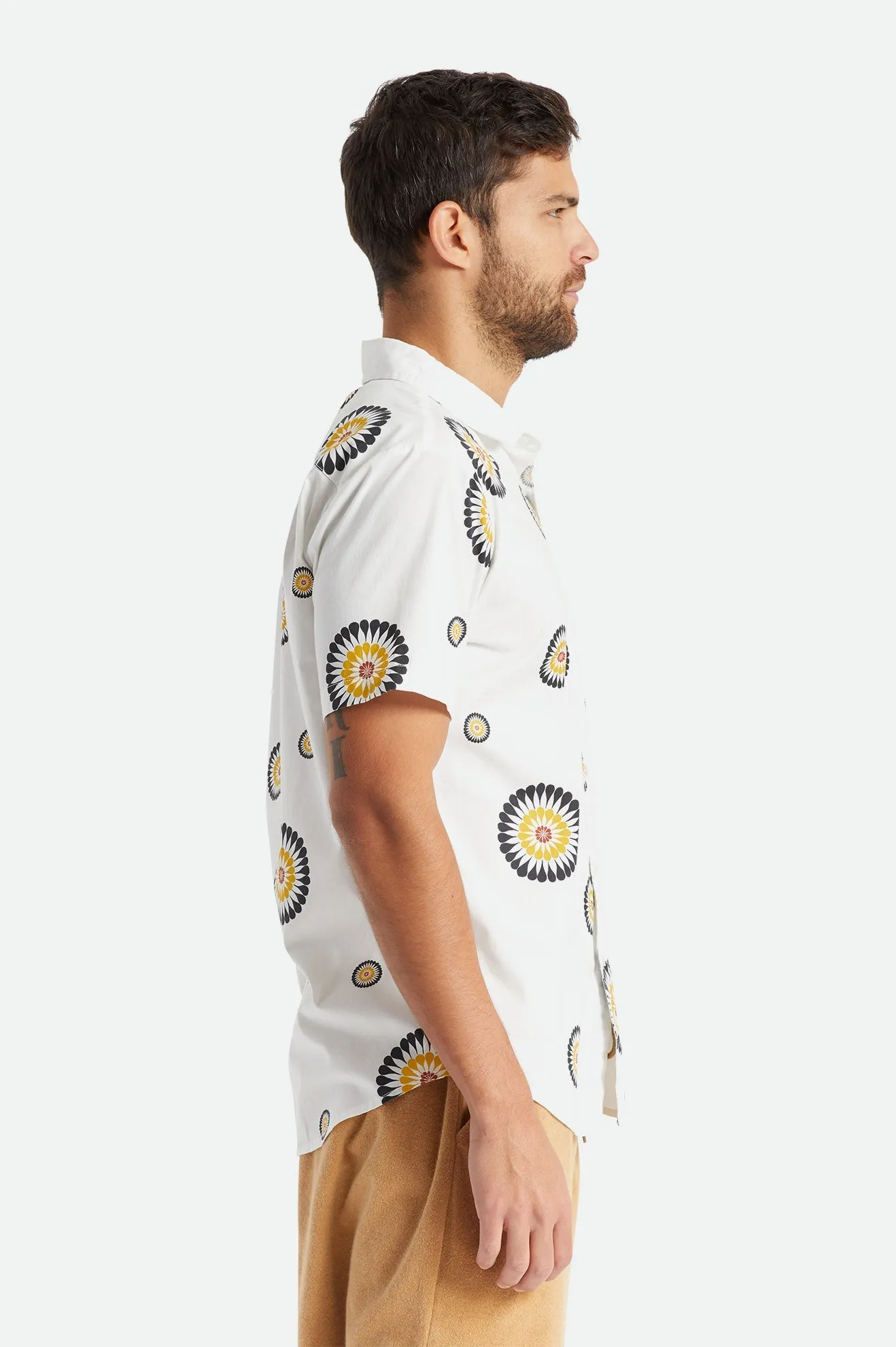 Charter Print S/S Woven - Black/White