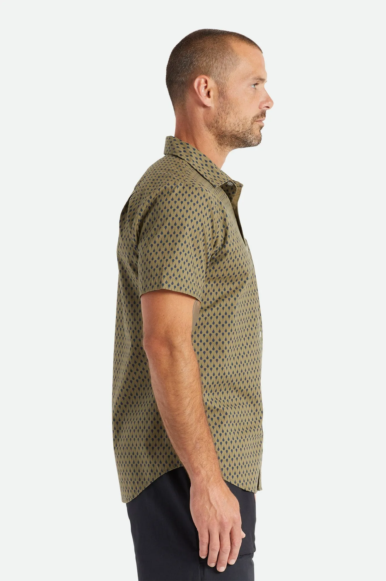 Charter Print S/S Woven - Black/White
