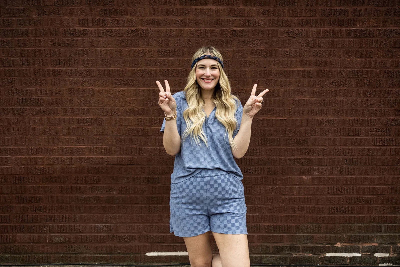 colette shorts in blue