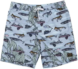 Dark Seas Mens Wrack Elastic Waist Trunk