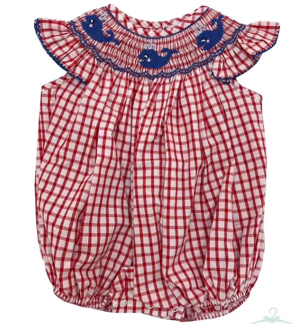 Delaney Smocked Whales Shorts Set
