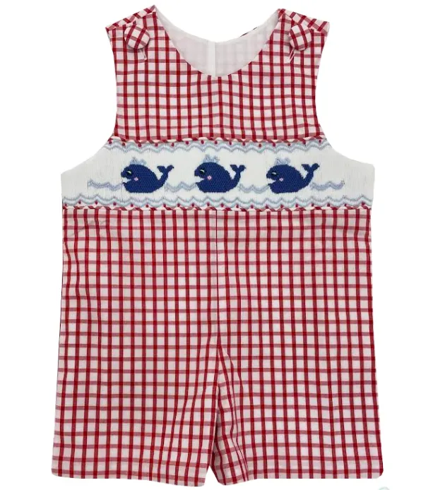 Delaney Smocked Whales Shorts Set