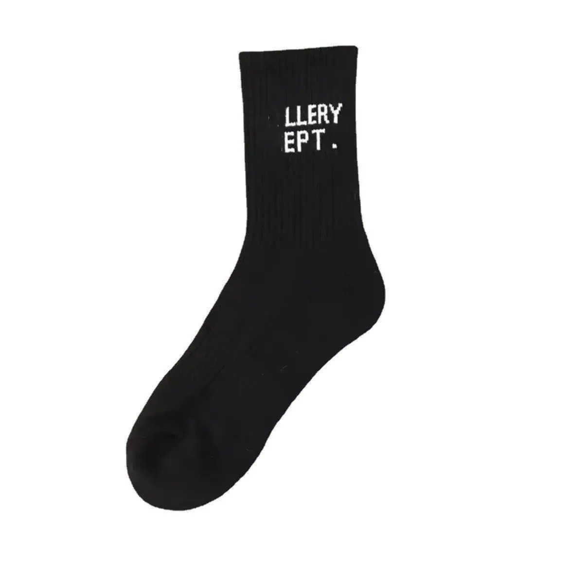Designer Sock Autumn And Winter Dept Sock Graffiti Letters Street Art Gallerydept Sock Cotton Towel Bottom Harajuku Street Sports Socks Gallary Dept Sock 4099