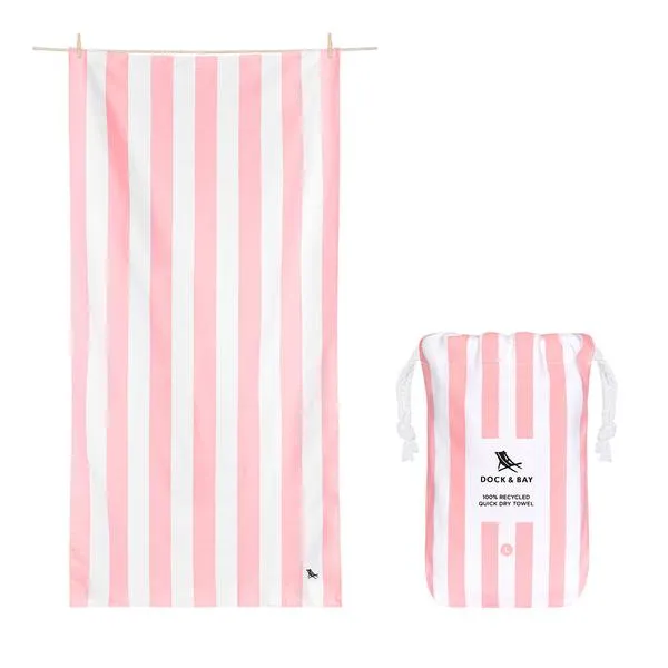 Dock & Bay Beach Towel - Cabana, Malibu Pink