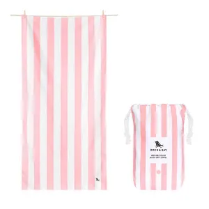 Dock & Bay Beach Towel - Cabana, Malibu Pink