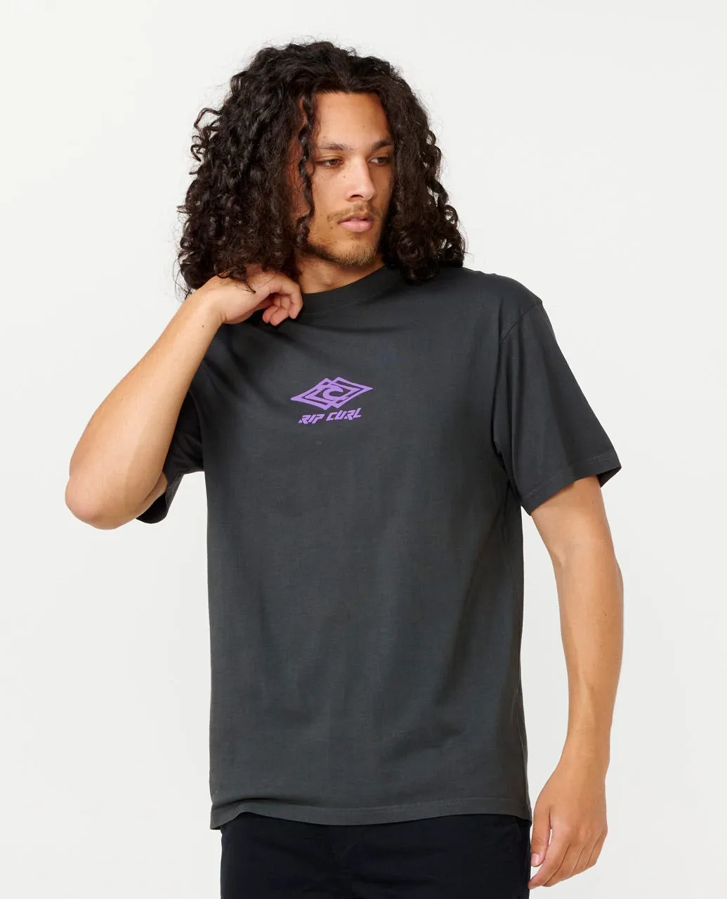 DOUPLE UPS TEE - WASHED BLACK