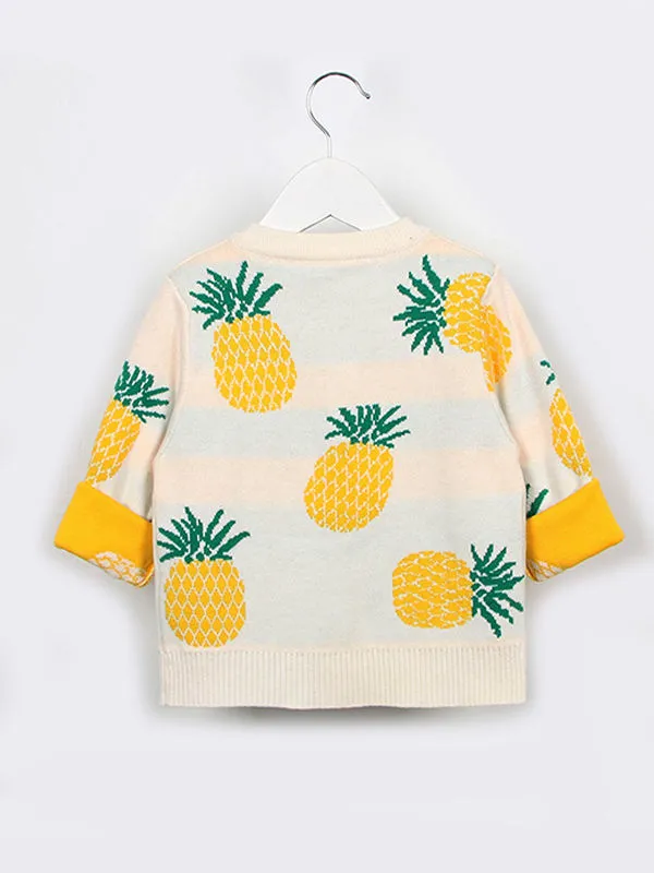 Dress up with Cheerful Pineapple Cardigan