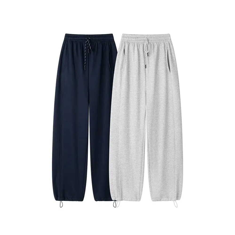 Elastic Waist Drawstring Pants