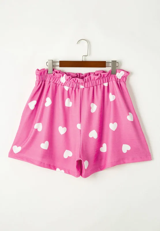 Elastic Waist Shorts Set