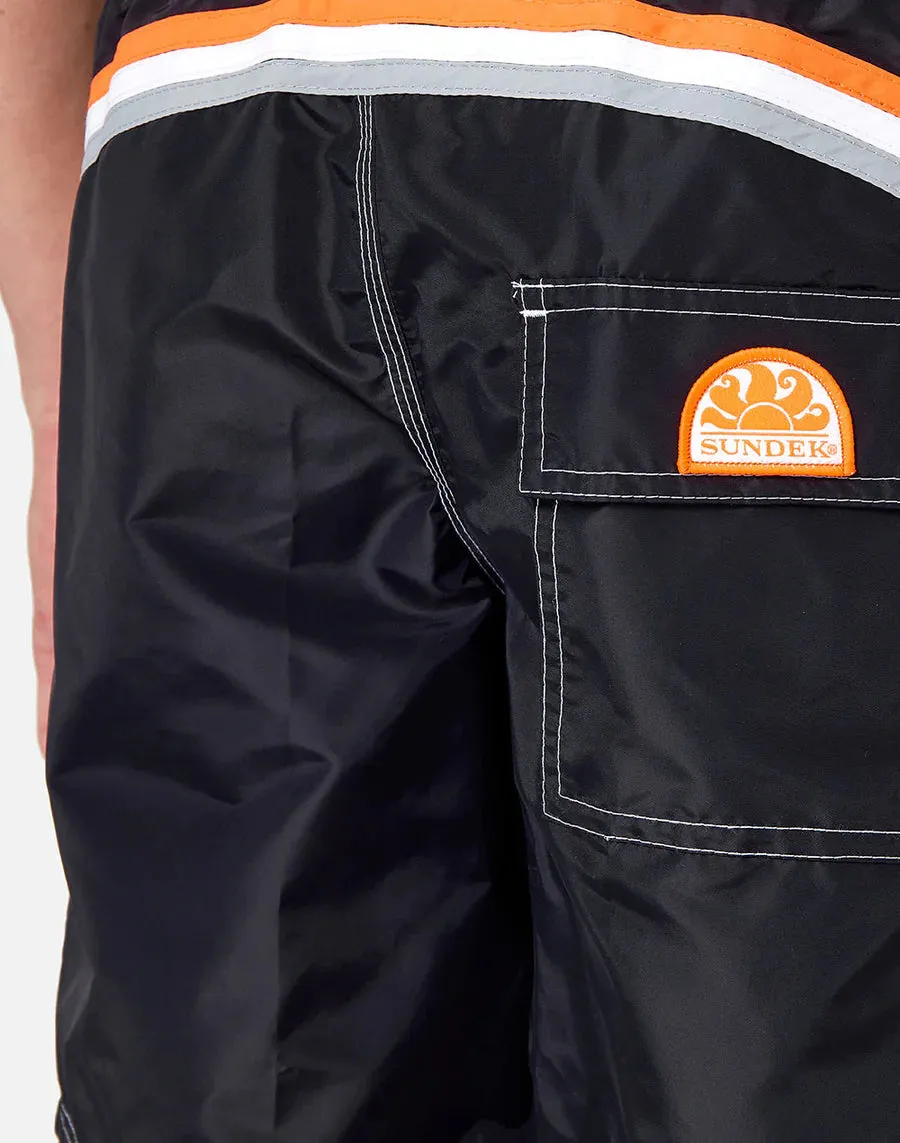 ELASTIC WAIST SWIM TRUNK