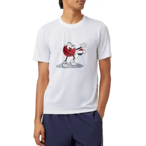 Fila Men's Short Sleeve Graphic Crew Top (White)