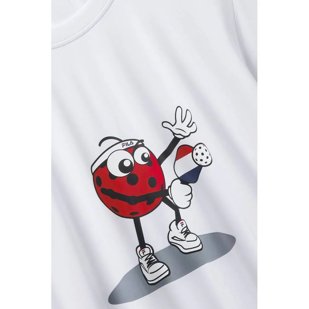 Fila Men's Short Sleeve Graphic Crew Top (White)