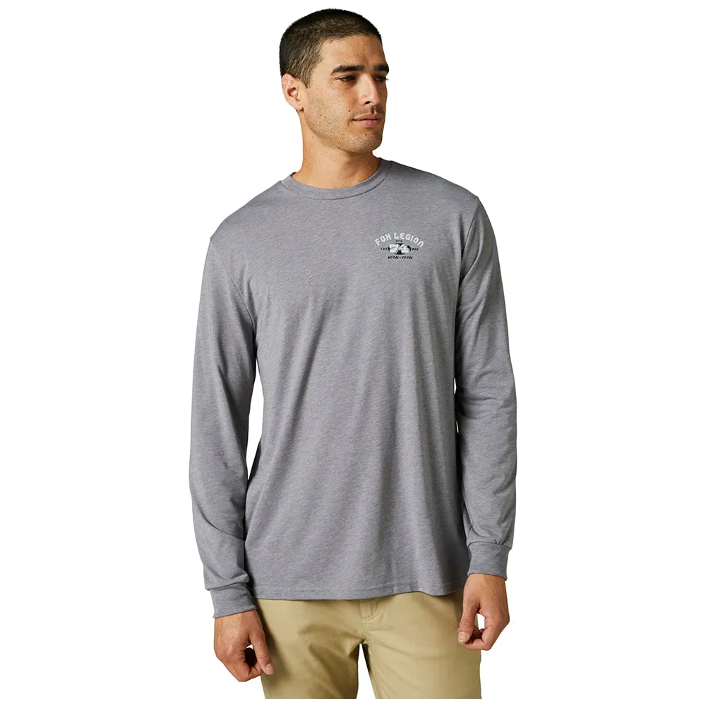 Fox At Bay Ls Tech Tee - Heather Graphite