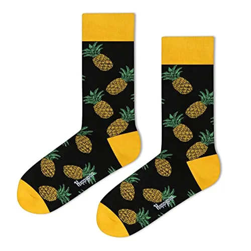 Funny Pineapple Gifts Hawaiian Gifts Fertility Gifts, Novelty Pineapple Socks IVF Socks For Men Fruit Socks 2 Pack