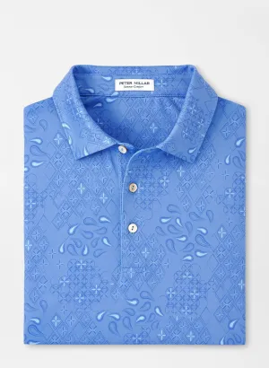 Geo Paisley Performance Jersey Polo