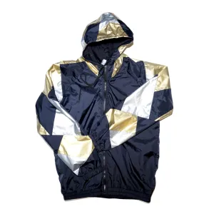 Gold Silver Patchwork Track Jacket